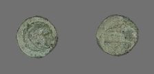 Coin Depicting the Hero Herakles, 300-200 BCE. Creator: Unknown