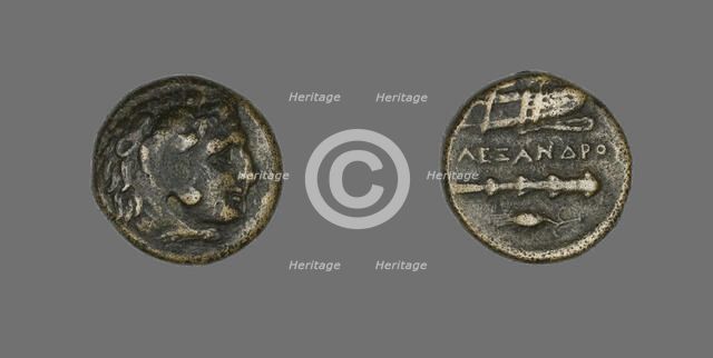 Coin Depicting the Hero Herakles, 336-323 BCE. Creator: Unknown.