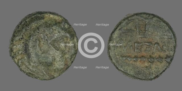 Coin Depicting the Hero Herakles, 336-323 BCE. Creator: Unknown.