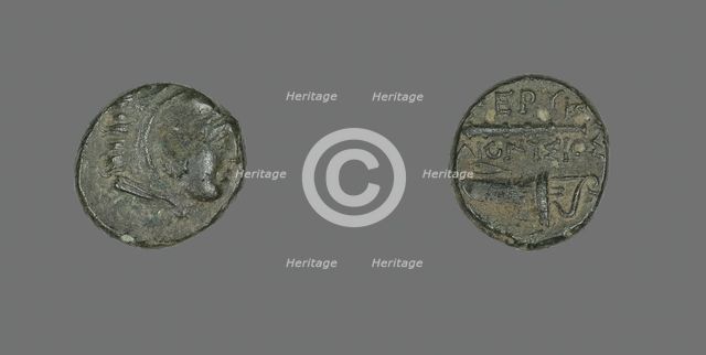Coin Depicting the Hero Herakles, 4th century BCE and later. Creator: Unknown.