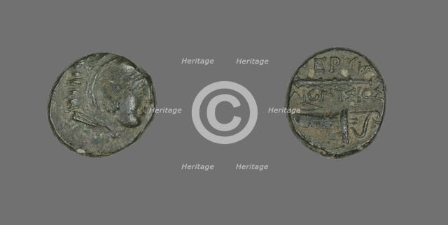 Coin Depicting the Hero Herakles, 4th century BCE and later. Creator: Unknown.