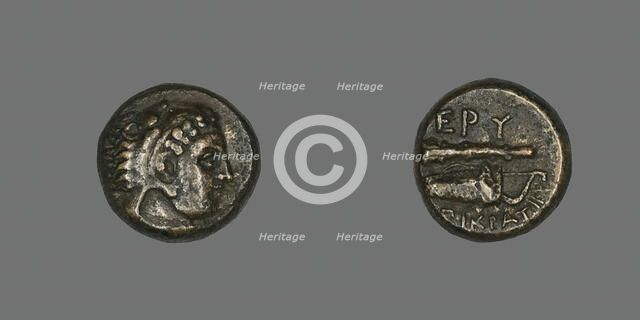 Coin Depicting the Hero Herakles, 4th century BCE and later. Creator: Unknown.