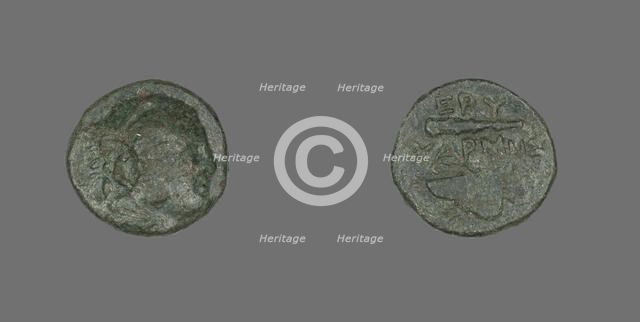 Coin Depicting the Hero Herakles, 4th century BCE. Creator: Unknown.