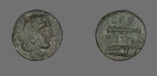 Coin Depicting the Hero Herakles, 4th century BCE. Creator: Unknown