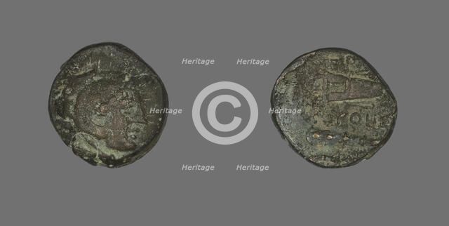 Coin Depicting the Hero Herakles, 4th century BCE. Creator: Unknown.