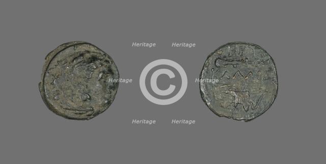 Coin Depicting the Hero Herakles, 4th century BCE. Creator: Unknown.