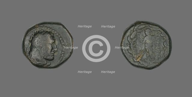 Coin Depicting the Hero Herakles, about 133 BCE. Creator: Unknown.
