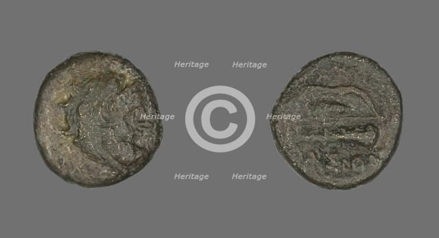 Coin Depicting the Hero Herakles, about 280 BCE. Creator: Unknown.