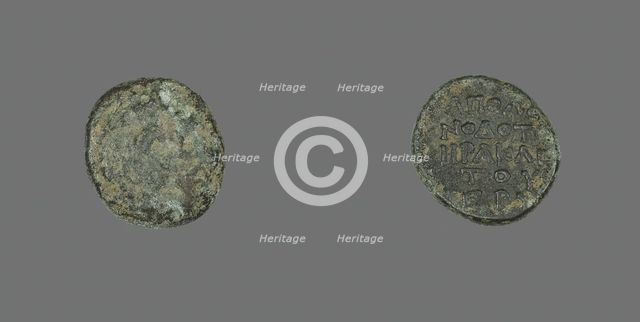 Coin Depicting the Hero Herakles or the God Dionysos (?), 3rd century BCE and later. Creator: Unknown.
