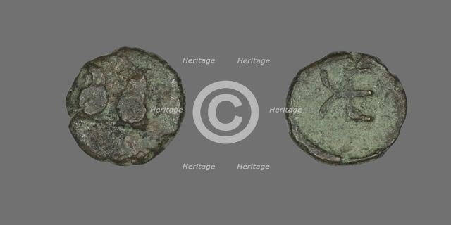 Coin Depicting Two Rams, about 400-310 BCE. Creator: Unknown.