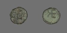 Coin Depicting Two Rams, about 400-310 BCE. Creator: Unknown