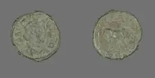 Coin Depicting Tyche, 211-268 CE. Creator: Unknown
