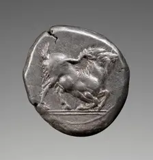 Coin (drachm) of Paros, about 500 BC. Creator: Unknown