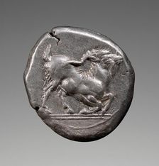 Coin (drachm) of Paros, about 500 BC. Creator: Unknown