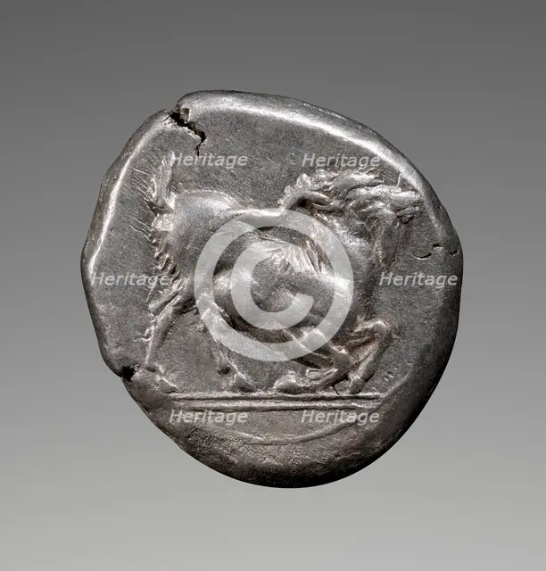 Coin (drachm) of Paros, about 500 BC. Creator: Unknown.