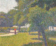 Coin du Parc Monceau, 1888. Creator: Charles Angrand