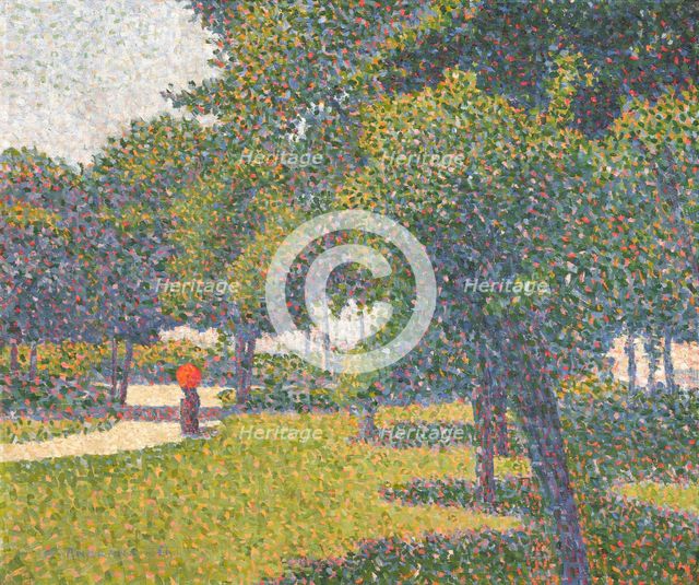 Coin du Parc Monceau, 1888. Creator: Charles Angrand.