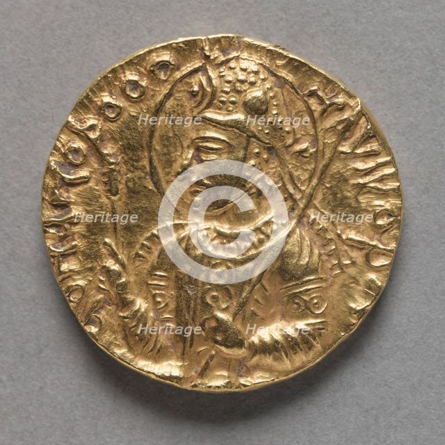 Coin: Havishka (obverse), c. 106-149 AD. Creator: Unknown.