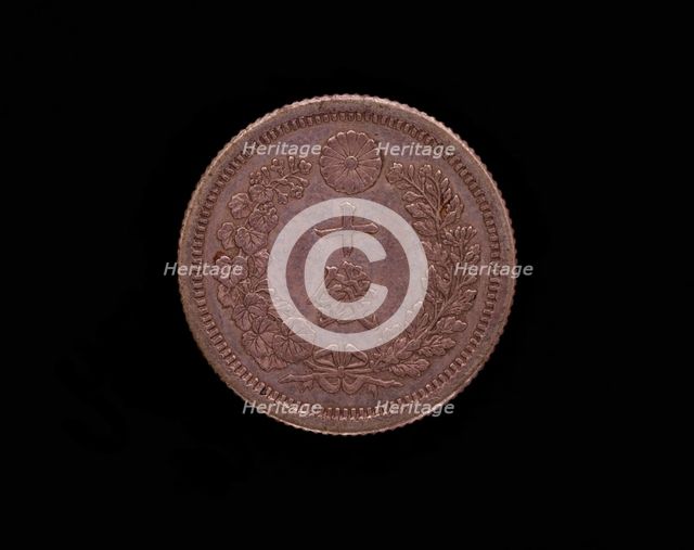 Coin, Meiji era, 1875. Creator: Unknown.