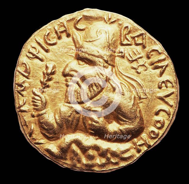 Coin of Vima Kadphises, ca 100-128. Creator: Numismatic, Ancient Coins  .