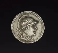 Coin of Eukratides I, 170-145 BC. Creator: Unknown