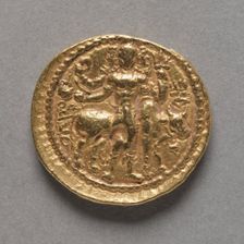 Coin of Kushan King Vasudeva I (reverse), c. AD 142/145-174/177. Creator: Unknown