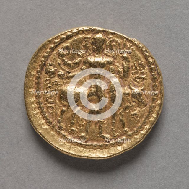Coin of Kushan King Vasudeva I (reverse), c. AD 142/145-174/177. Creator: Unknown.