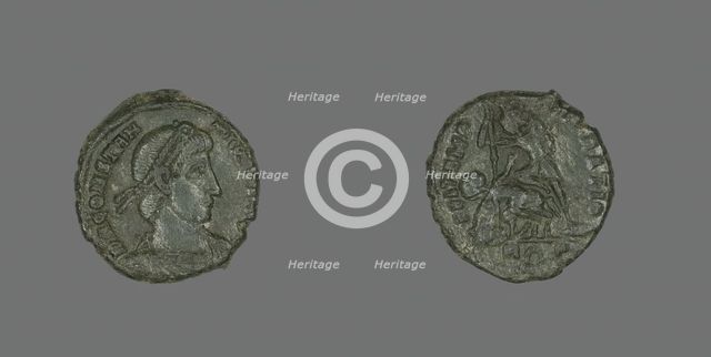Coin Portaying Emperor Constantius II, 337-361. Creator: Unknown.