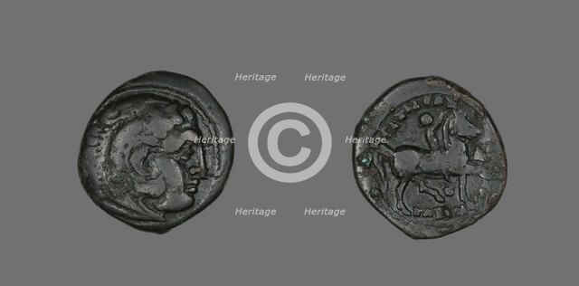 Coin Portraying Alexander the Great as the Hero Herakles, 306-297 BCE. Creator: Unknown.