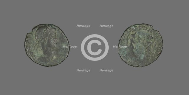 Coin Portraying Emperor Constans, 335-350 CE. Creator: Unknown.