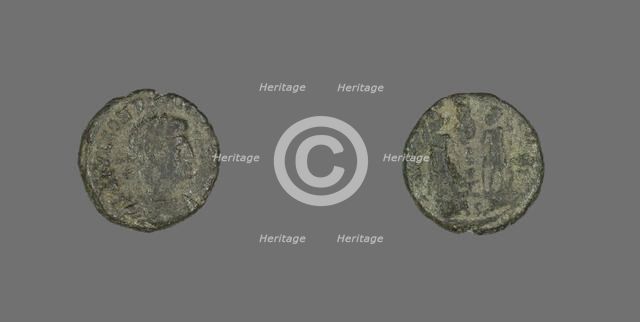 Coin Portraying Emperor Constans or Emperor Constantius II, 324-361. Creator: Unknown.