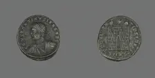 Coin Portraying Emperor Constantine I, 307-337 AD. Creator: Unknown