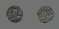 Coin Portraying Emperor Constantine I, 307-337 AD. Creator: Unknown
