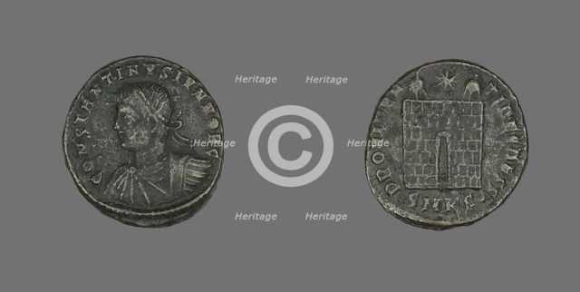 Coin Portraying Emperor Constantine I, 307-337 AD. Creator: Unknown.