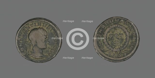 Coin Portraying Emperor Constantine I, 307-337 AD. Creator: Unknown.