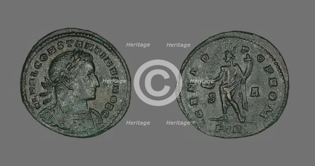 Coin Portraying Emperor Constantine I, 307-337 AD. Creator: Unknown.