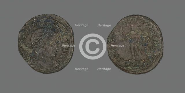 Coin Portraying Emperor Constantine I, 317 AD. Creator: Unknown.