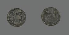 Coin Portraying Emperor Constantine I, 331-334 AD. Creator: Unknown