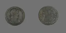 Coin Portraying Emperor Constantine I, 333-335 AD. Creator: Unknown