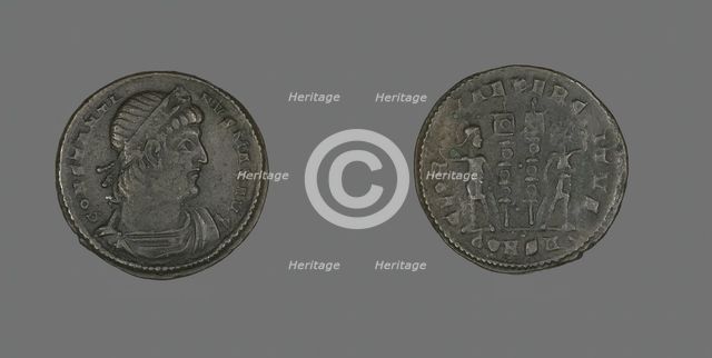 Coin Portraying Emperor Constantine I, 333-335 AD. Creator: Unknown.
