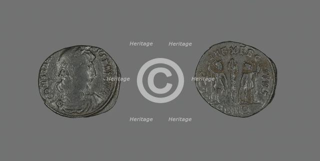 Coin Portraying Emperor Constantine I, 336-337 AD. Creator: Unknown.