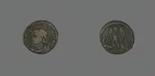 Coin Portraying Emperor Constantine I, about 330. Creator: Unknown