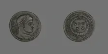 Coin Portraying Emperor Constantine I, AD 321 AD. Creator: Unknown