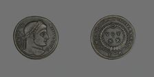 Coin Portraying Emperor Constantine I, AD 321 AD. Creator: Unknown