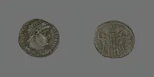 Coin Portraying Emperor Constantine I or Emperor Constantine II, 307-337. Creator: Unknown
