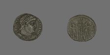 Coin Portraying Emperor Constantine I or Emperor Constantine II, 307-337. Creator: Unknown