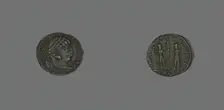 Coin Portraying Emperor Constantine II, 317-337. Creator: Unknown