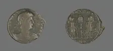 Coin Portraying Emperor Constantine II, 324-361. Creator: Unknown