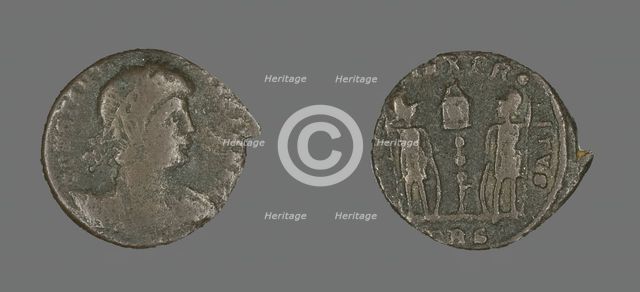 Coin Portraying Emperor Constantine II, 324-361. Creator: Unknown.