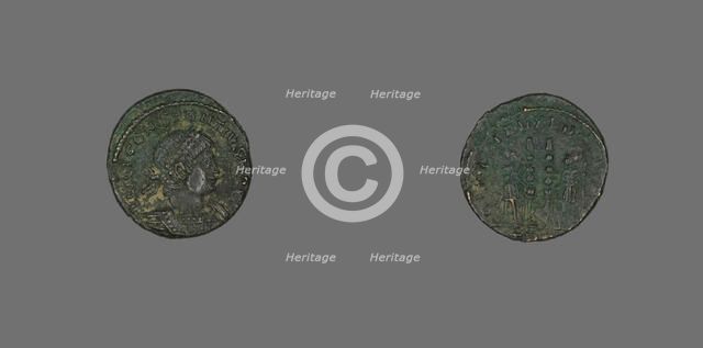 Coin Portraying Emperor Constantine II, 324-337. Creator: Unknown.